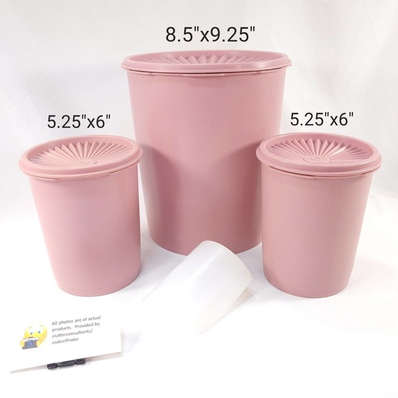 Tupperware Kitchen Vintage Tupperware Set Of 3 Servalier Canisters